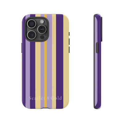 The Yellow & Purple Stripes | Phone Case