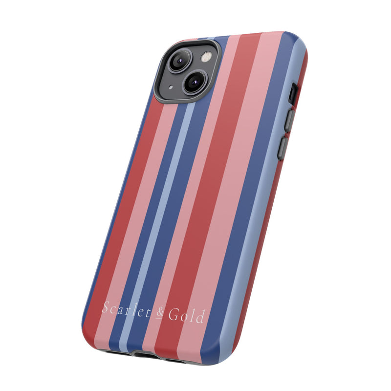 The Red & Royal Stripes | Phone Case