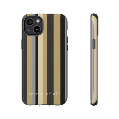 The Black & Gold Stripes | Phone Case