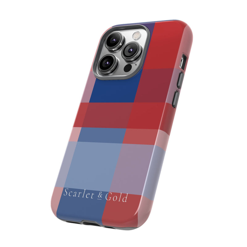 The Red & Royal Plaid | Phone Case