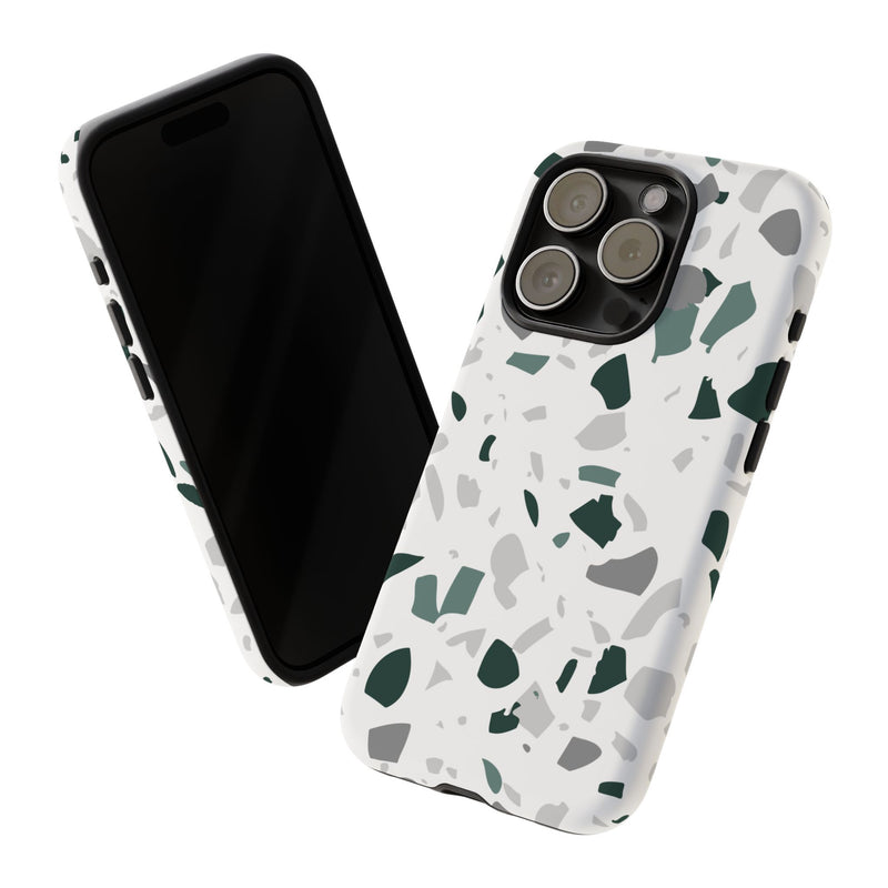 The Green & Grey Terrazzo | Phone Case