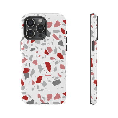 The Red & Black Terrazzo | Phone Case