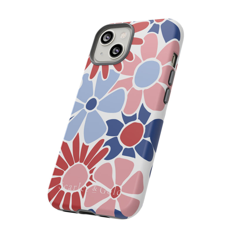 The Red & Royal Floral | Phone Case