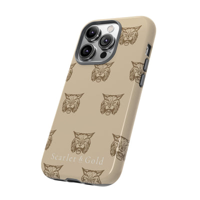 The Gold Bobcats Head Repeat | Phone Case