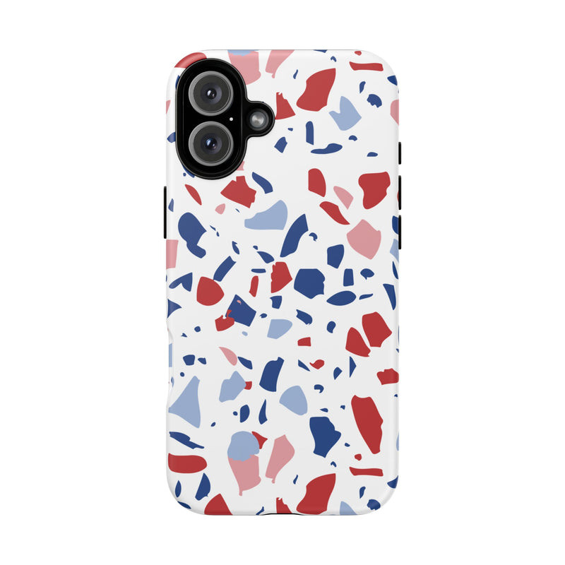 The Red & Royal Terrazzo | Phone Case