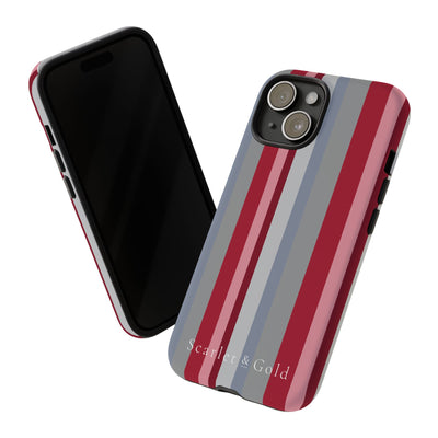 The Crimson & White Stripes | Phone Case