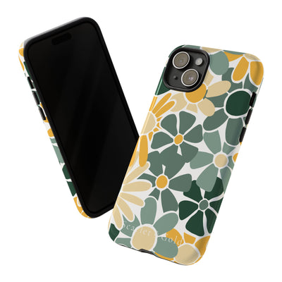 The Green & Gold Floral | Phone Case