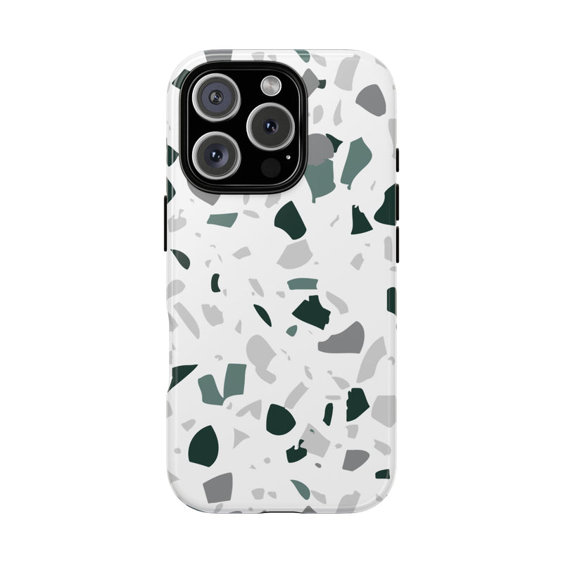 The Green & Grey Terrazzo | Phone Case