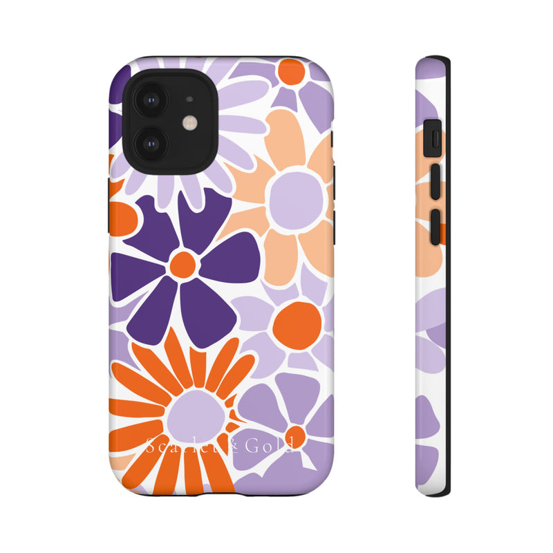 The Orange & Purple Floral | Phone Case