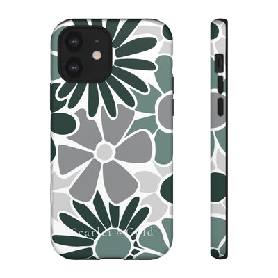 The Green & Grey Floral | Phone Case