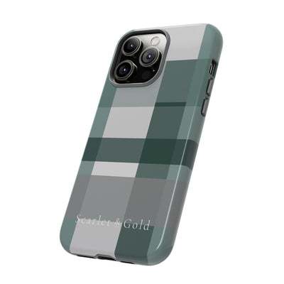 The Green & Grey Plaid | Phone Case