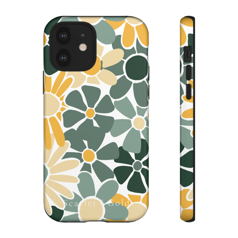 The Green & Gold Floral | Phone Case