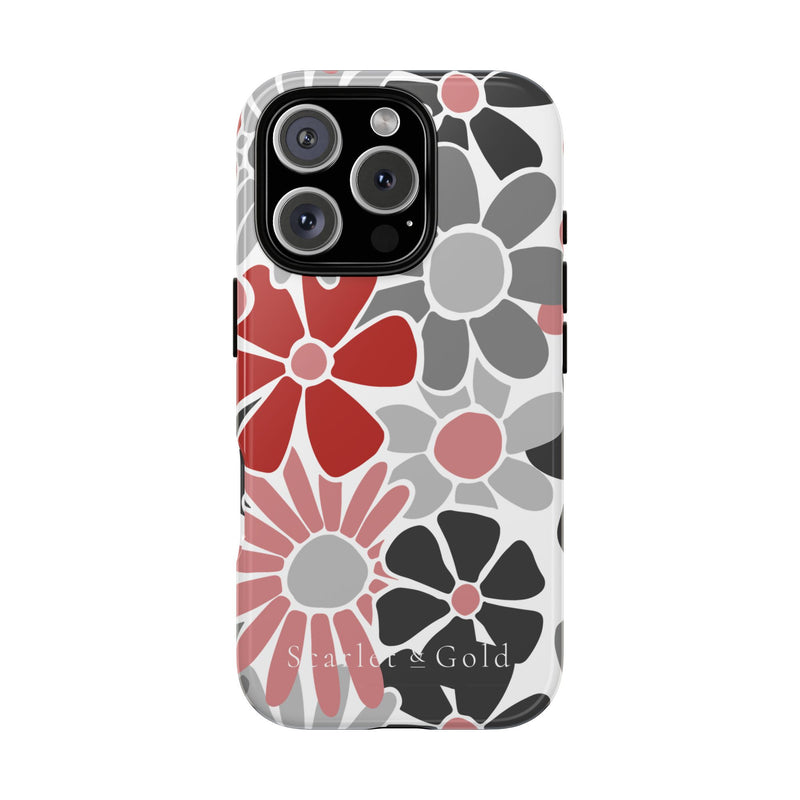 The Red & Black Floral | Phone Case