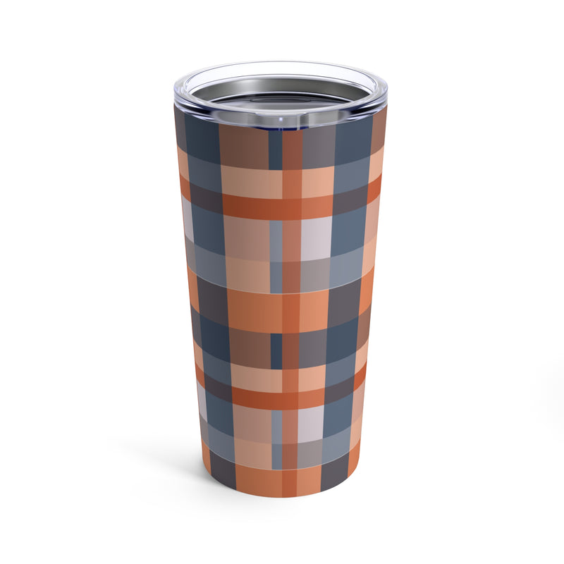 The Orange & Blue Plaid | 20oz Tumbler