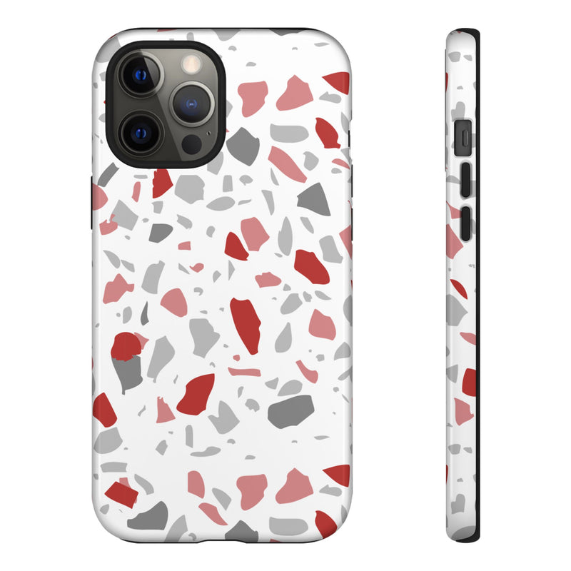 The Red & Black Terrazzo | Phone Case