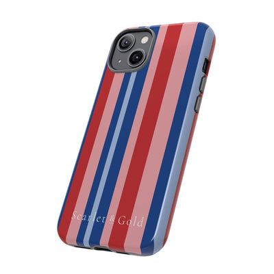 The Red & Royal Stripes | Phone Case