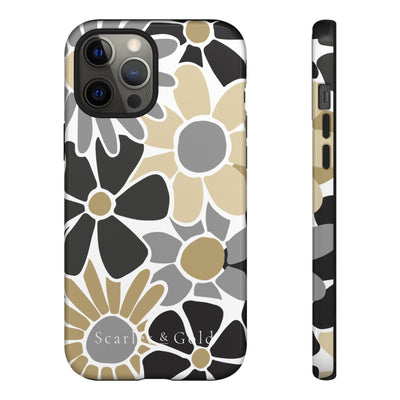 The Black & Gold Floral | Phone Case