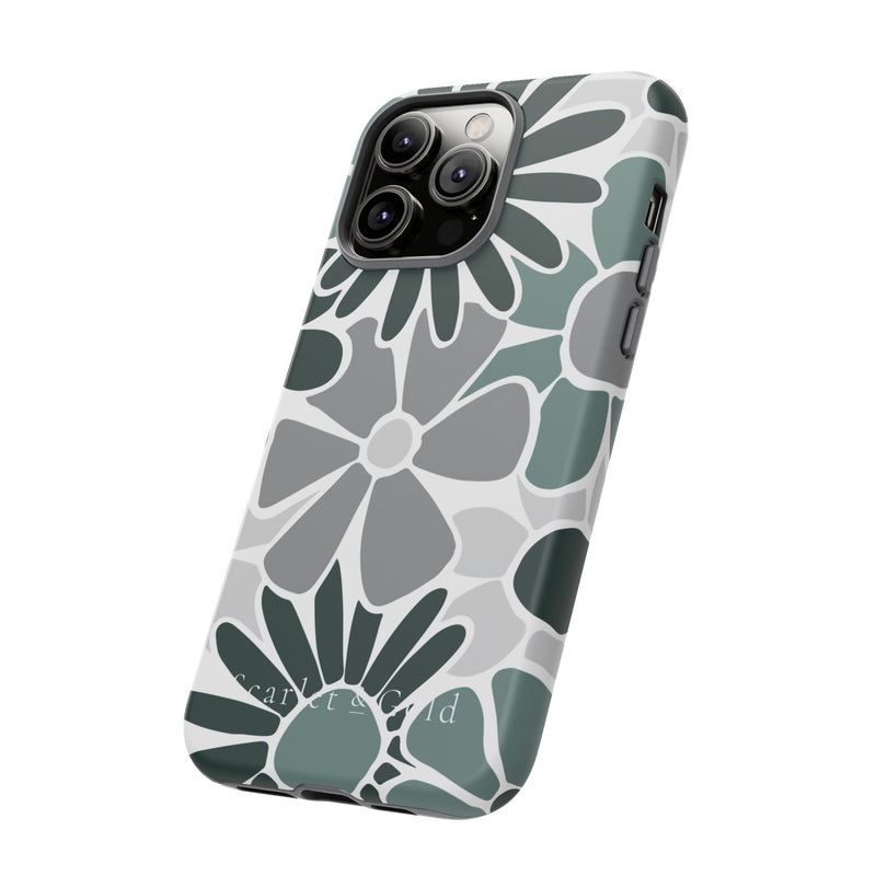 The Green & Grey Floral | Phone Case