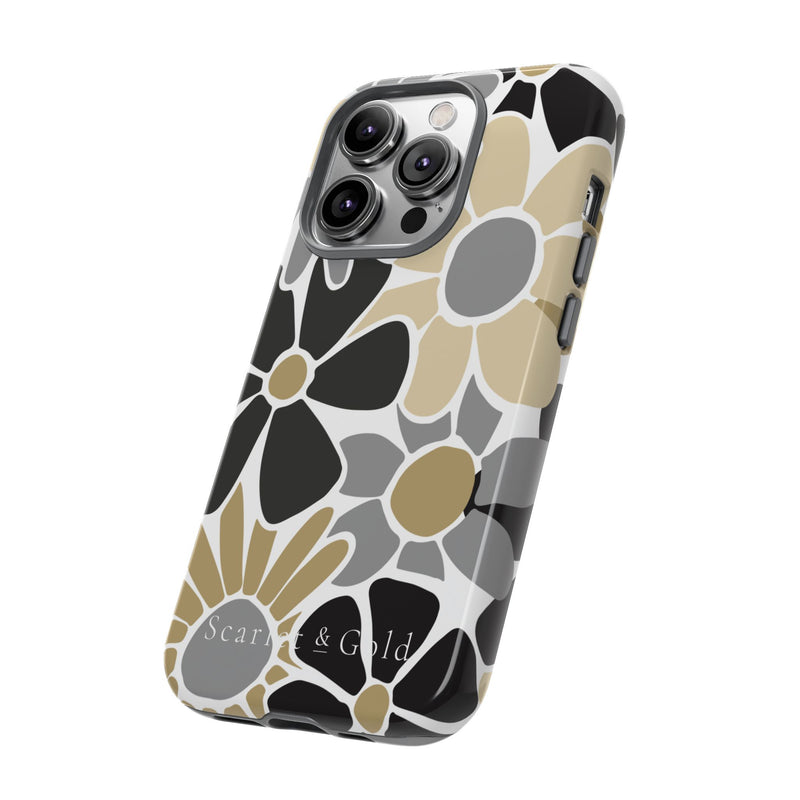 The Black & Gold Floral | Phone Case