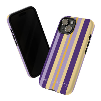 The Yellow & Purple Stripes | Phone Case