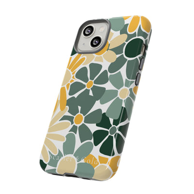 The Green & Gold Floral | Phone Case