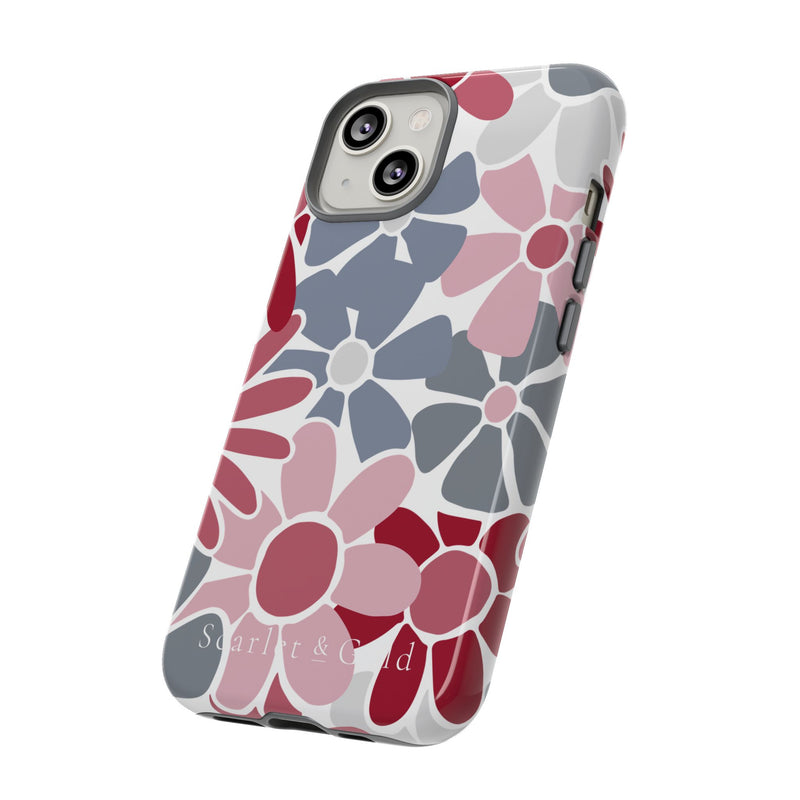 The Crimson & White Floral | Phone Case