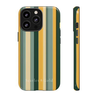 The Green & Gold Stripes | Phone Case