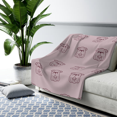 The Bully Head Repeat | Sherpa Fleece Blanket