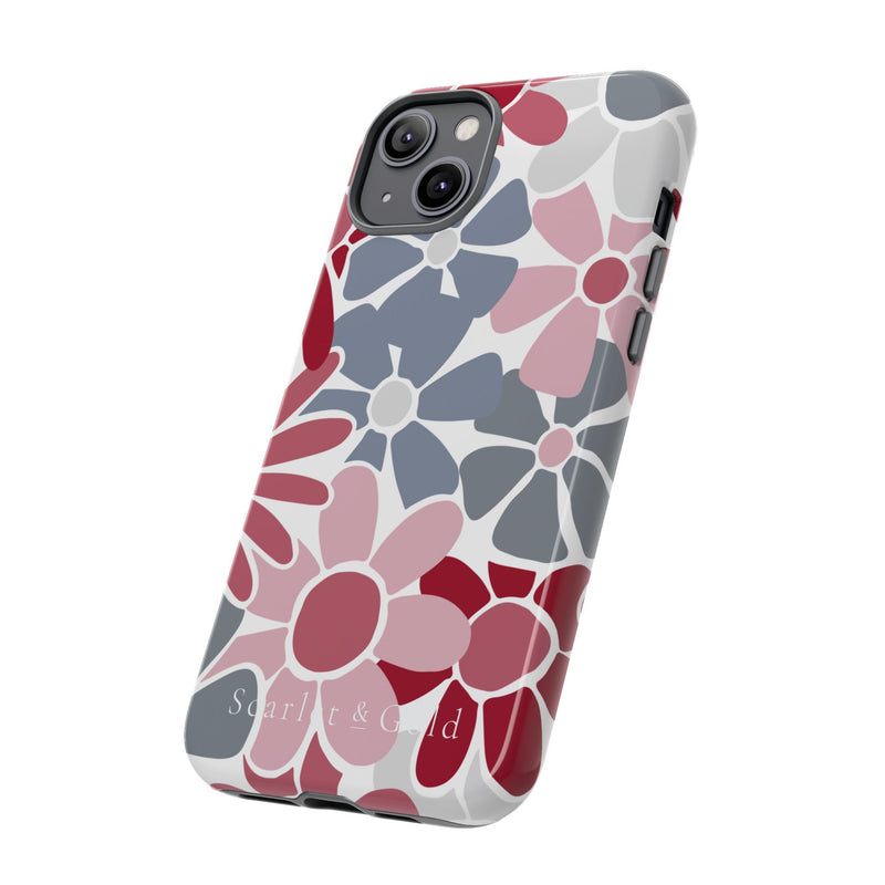 The Crimson & White Floral | Phone Case