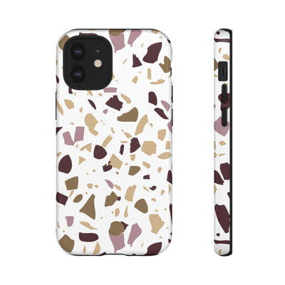 The Maroon & Gold Terrazzo | Phone Case