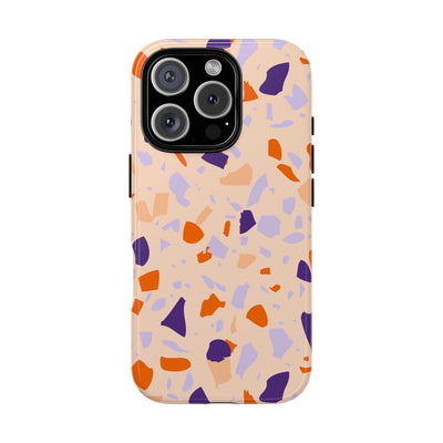 The Orange & Purple Terrazzo | Phone Case