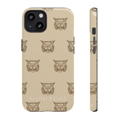 The Gold Bobcats Head Repeat | Phone Case