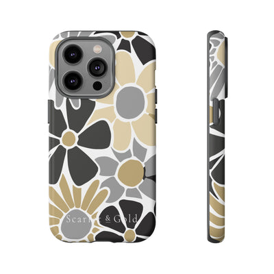 The Black & Gold Floral | Phone Case