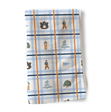The Auburn University Icons Tea Towel