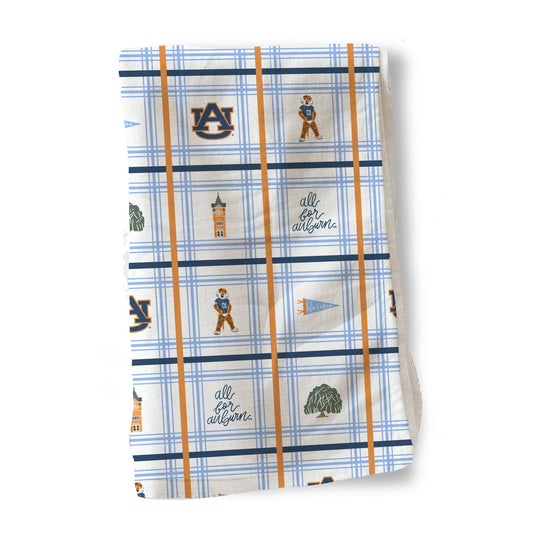 The Auburn University Icons Tea Towel