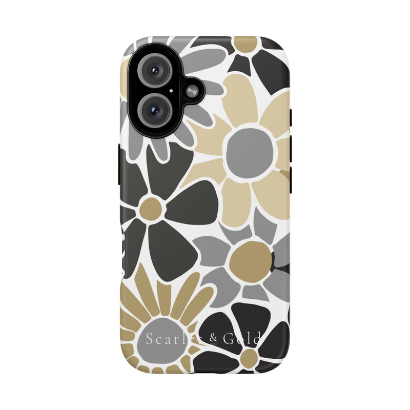 The Black & Gold Floral | Phone Case