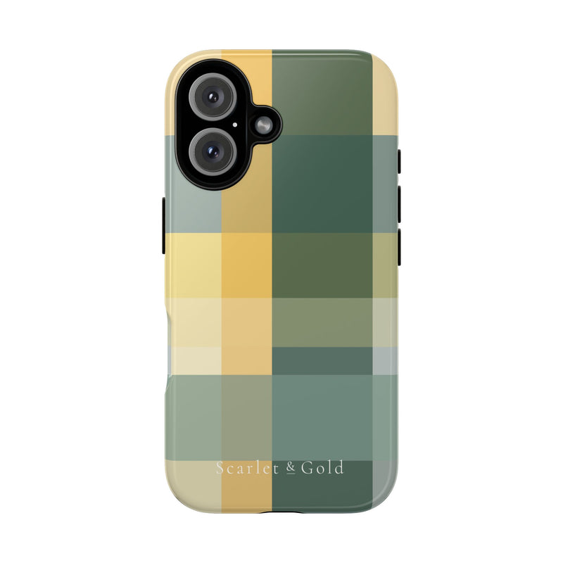 The Green & Gold Plaid | Phone Case