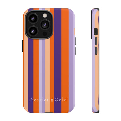 The Orange & Purple Stripes | Phone Case