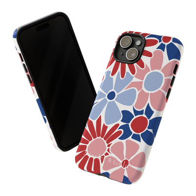 The Red & Royal Floral | Phone Case