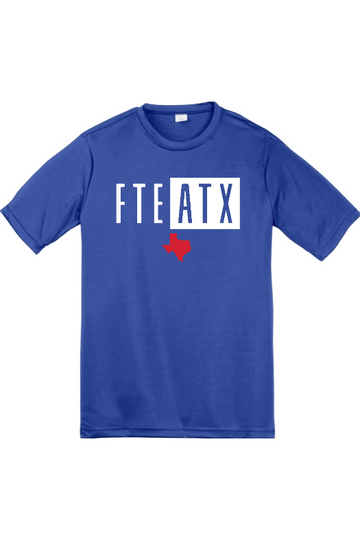 The FTE ATX | Youth True Royal Sport-Tek Tee