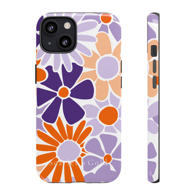 The Orange & Purple Floral | Phone Case