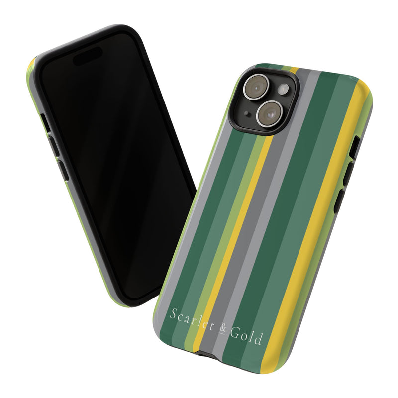 The Green & Yellow Stripes | Phone Case