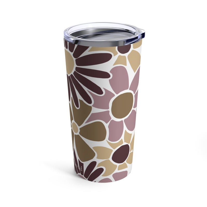 The Maroon & Gold Floral | Tumbler 20oz