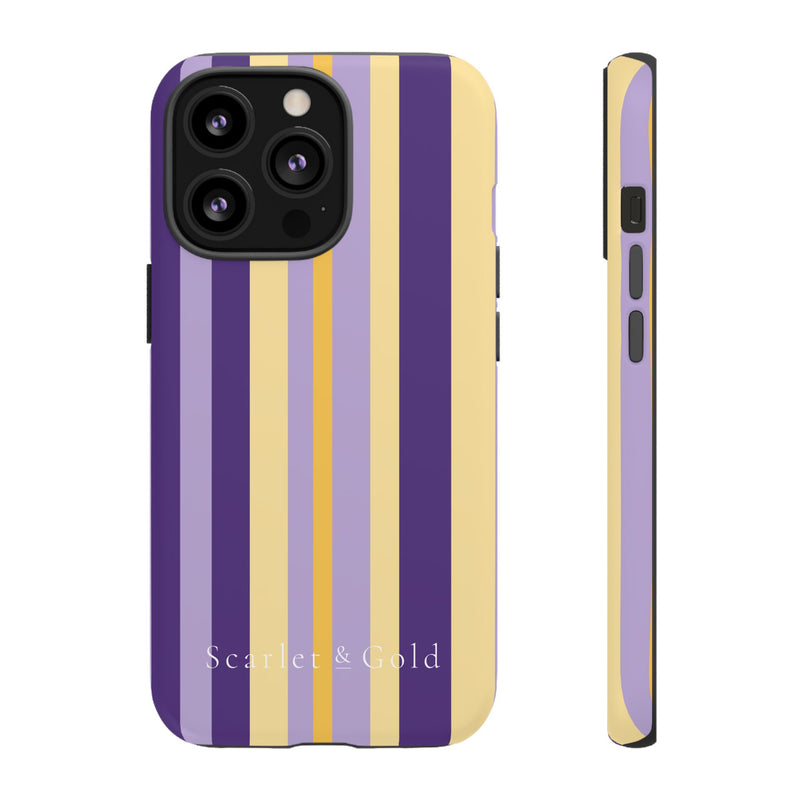 The Yellow & Purple Stripes | Phone Case