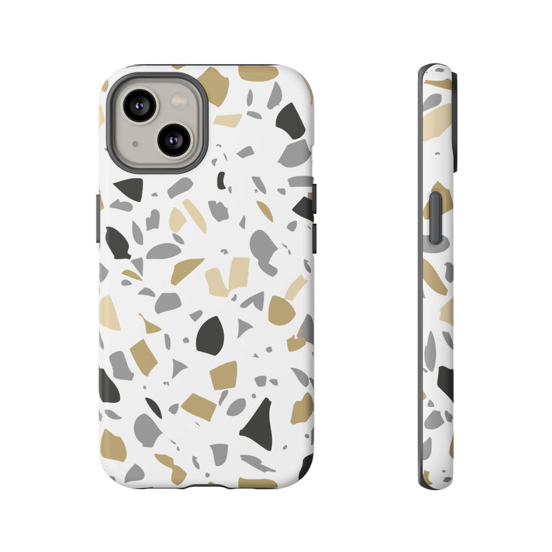 The Black & Gold Terrazzo | Phone Case