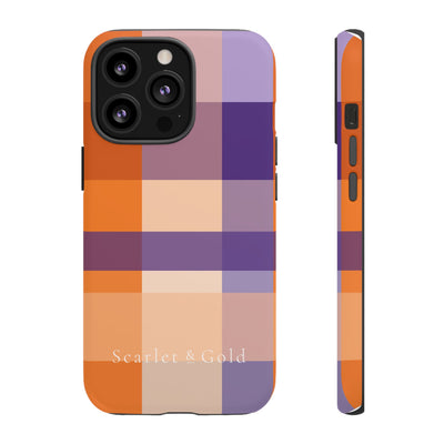 The Orange & Purple Plaid | Phone Case