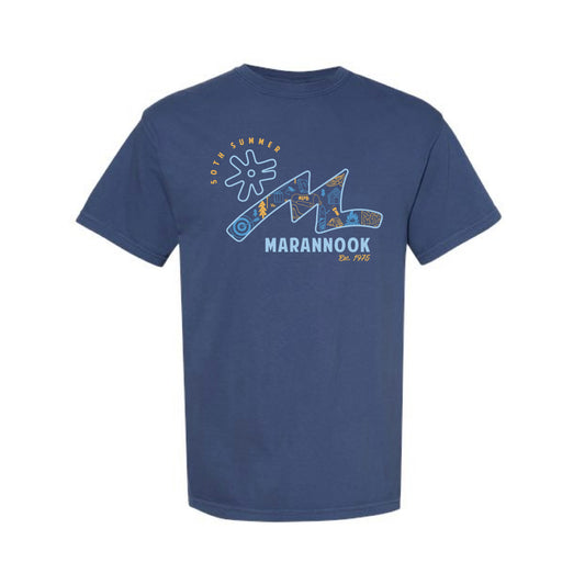 The 50th Anniversary Logo | China Blue Tee
