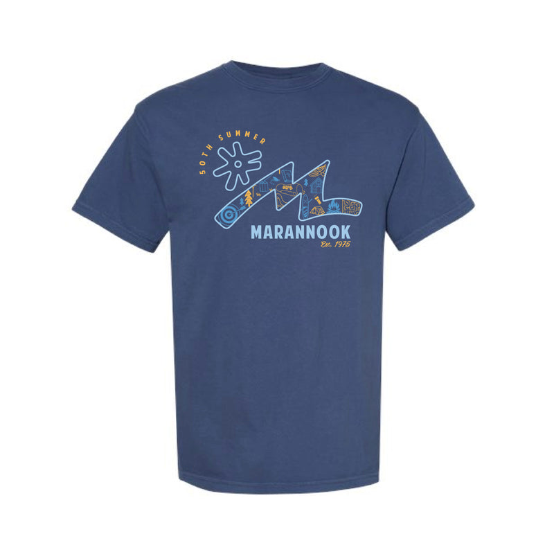 The 50th Anniversary Logo | China Blue Tee
