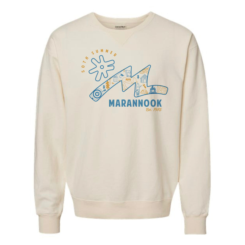The 50th Anniversary Logo | Parchment Crewneck Sweatshirt