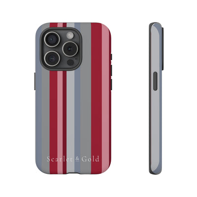 The Crimson & White Stripes | Phone Case